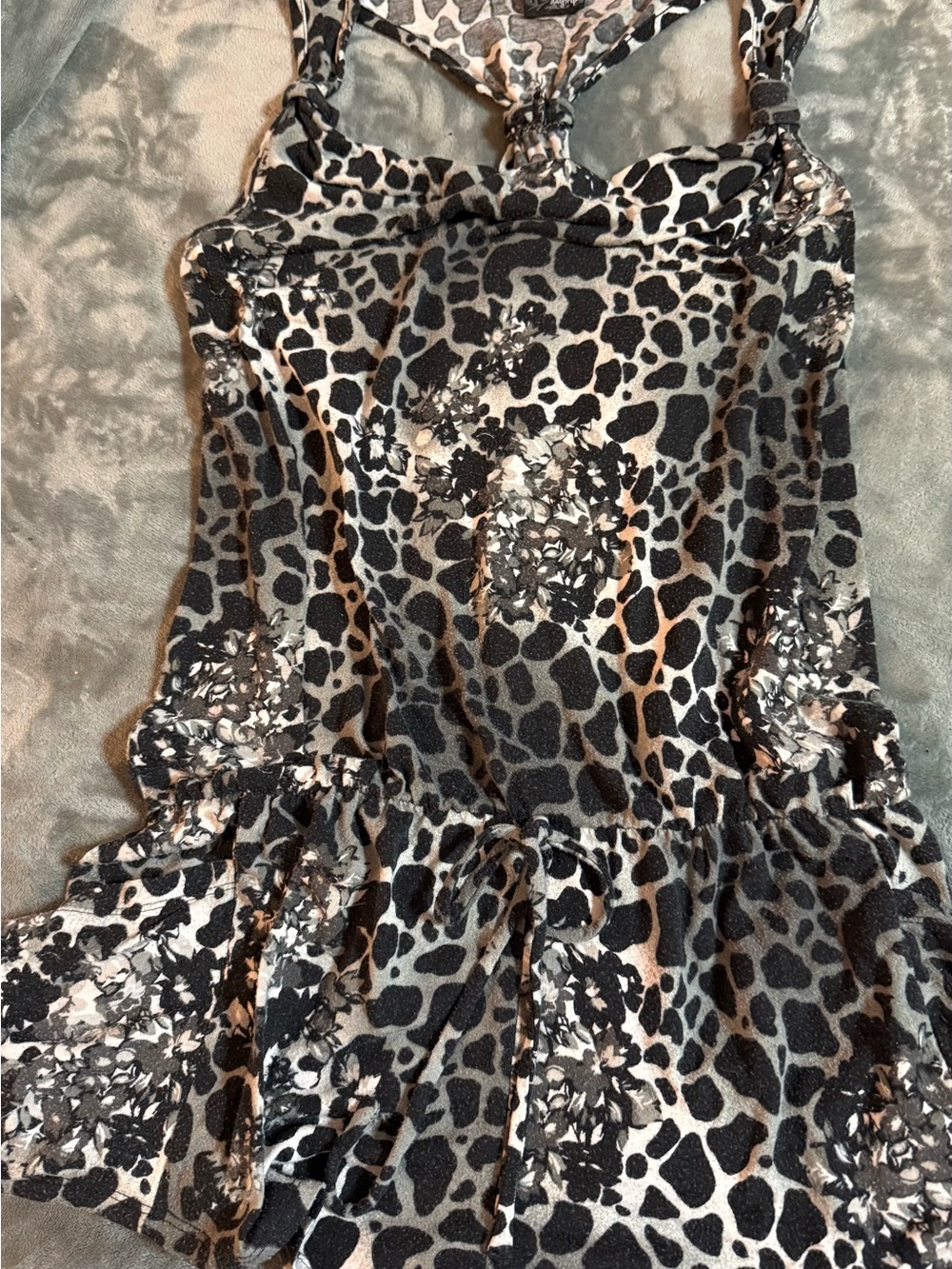 Daytrip “Buckle” Leopard Print Romper